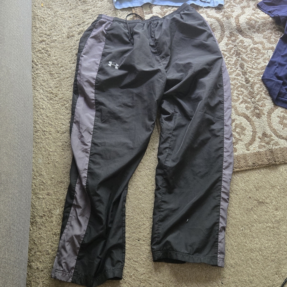 Under Armour Black and Gray Athletic Pants